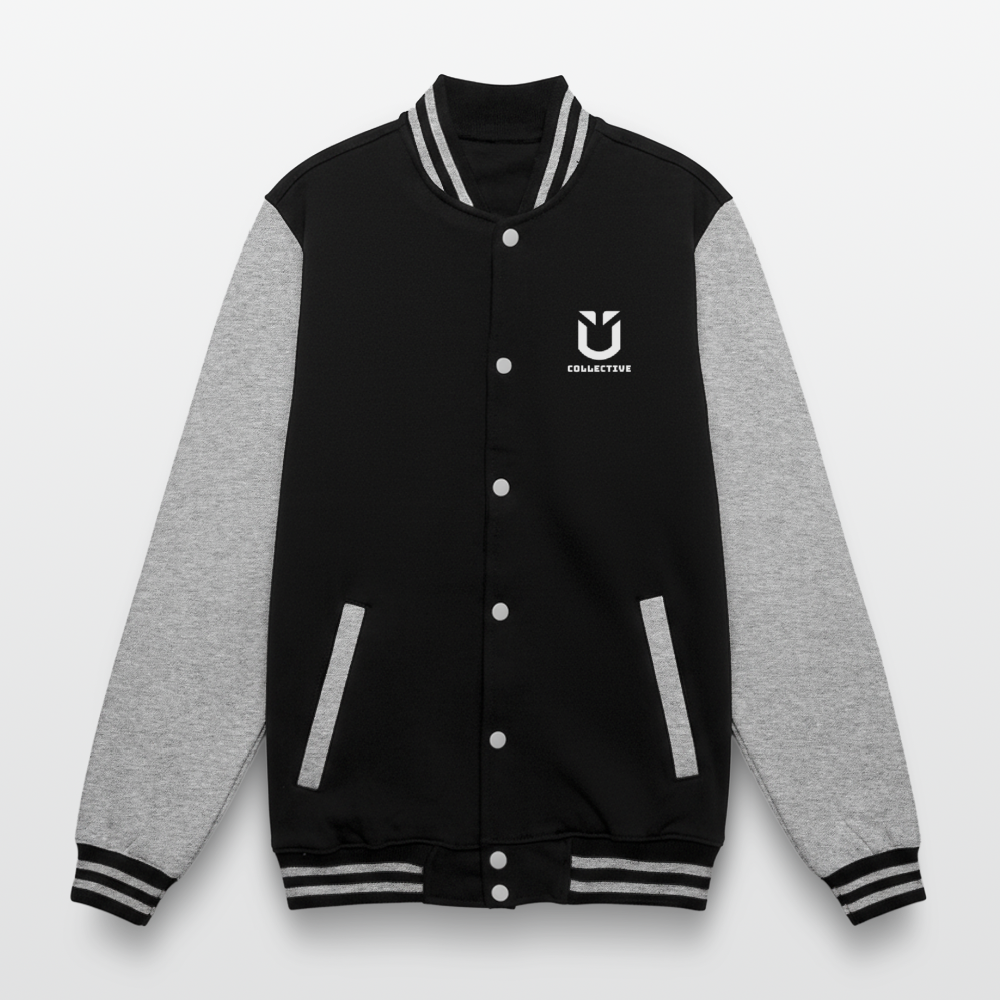 College Sweat Jacket - black/heather grey